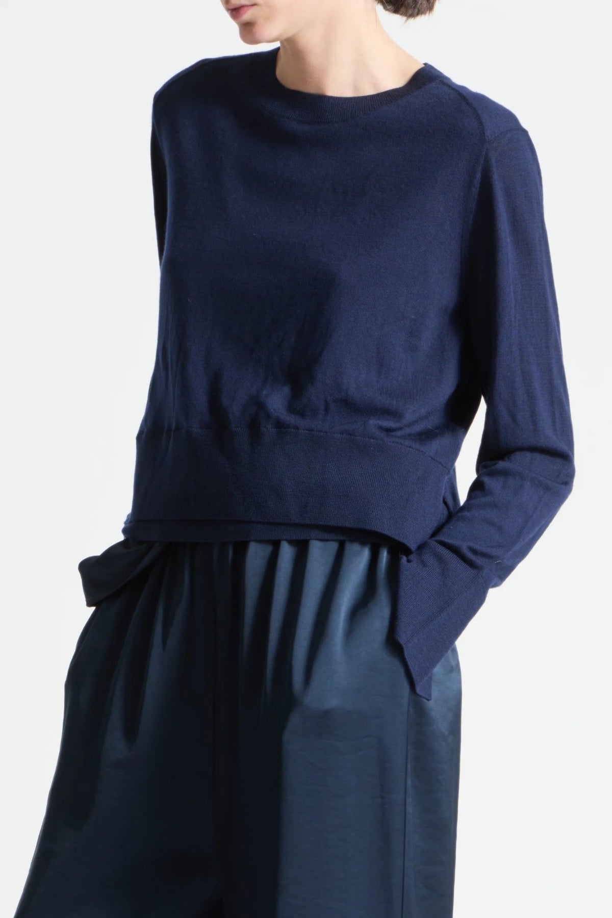 ELODIE LAYERED CREWNECK KNIT