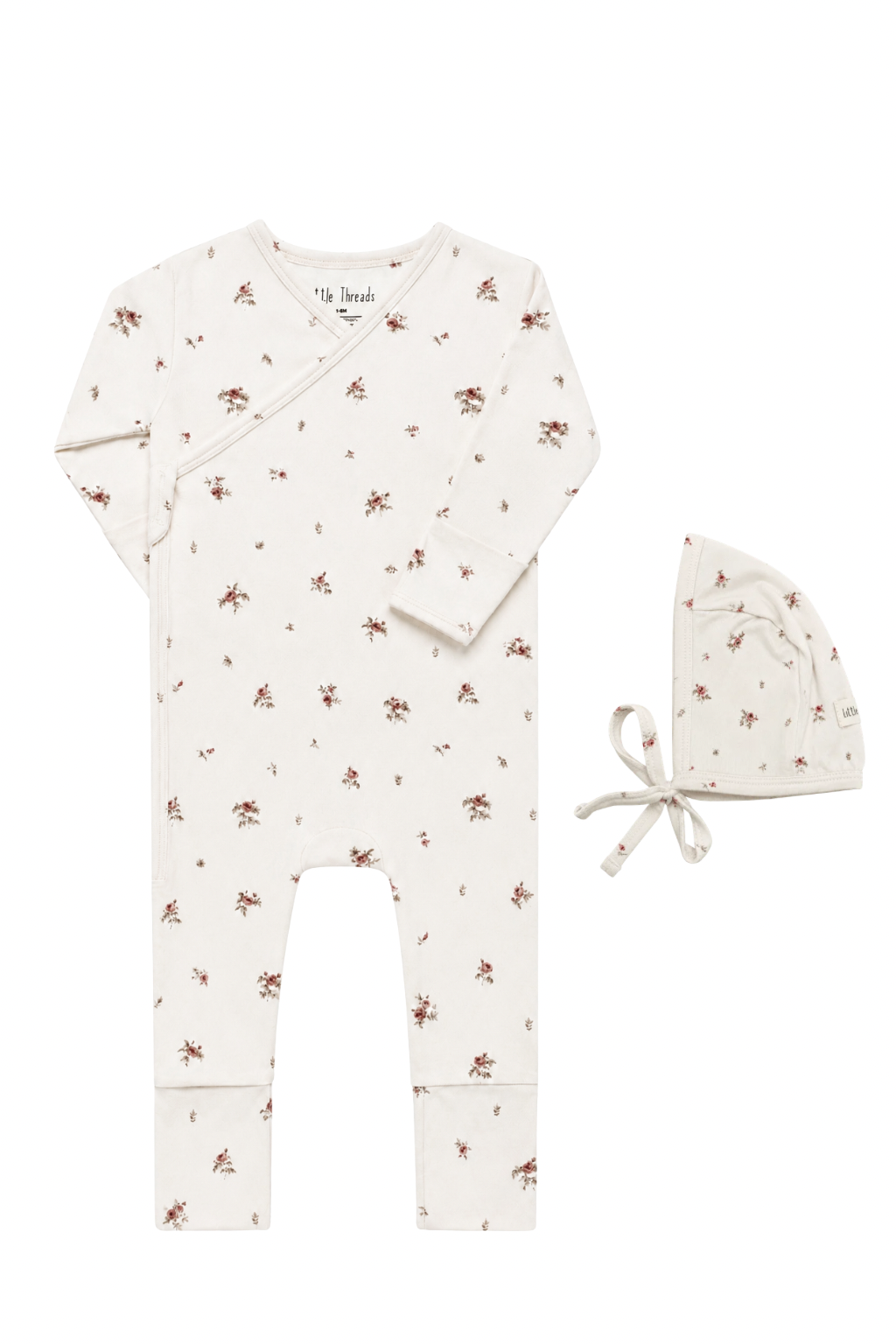 Vintage Rose Bamboo Wrap Footie
