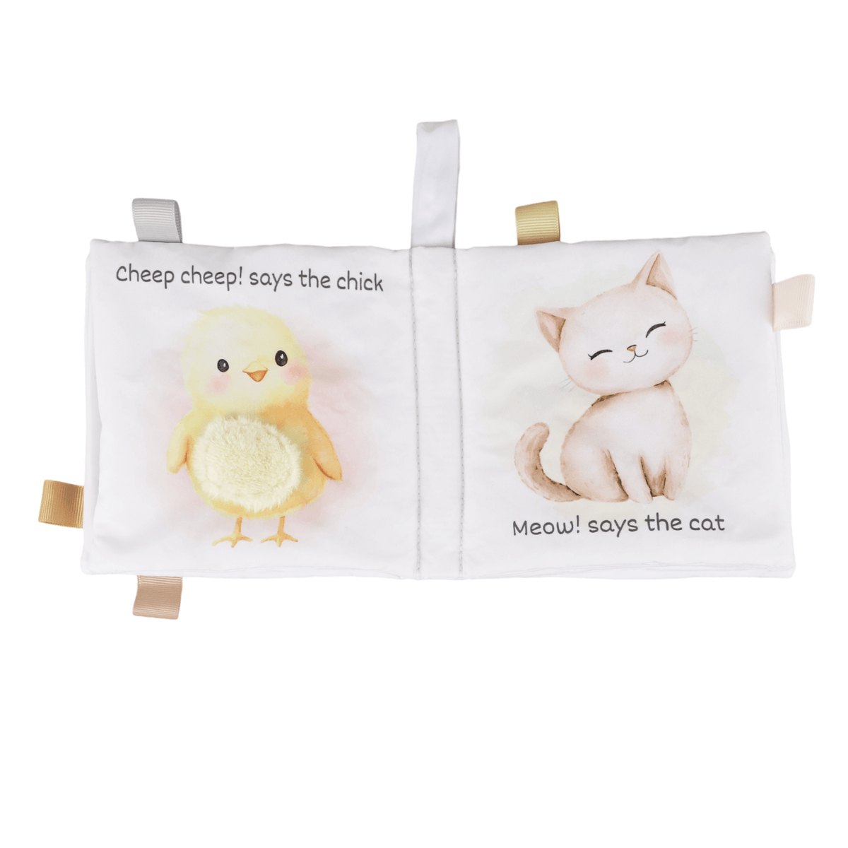 Farm Animals – 10-Page Taggies Soft Crinkle Cloth Baby Book