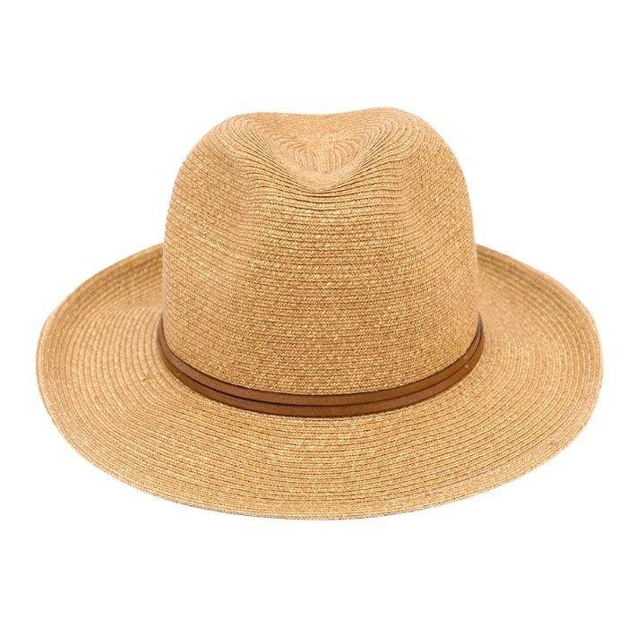 LEATHER TIE PAPER HAT