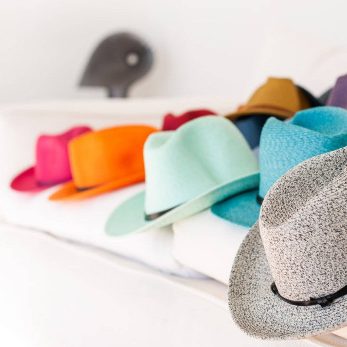 LEATHER TIE PAPER HAT