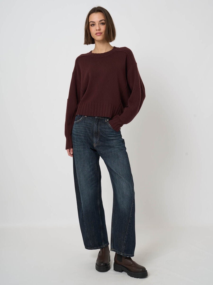 Wool-Cashmere Batwing Sweater